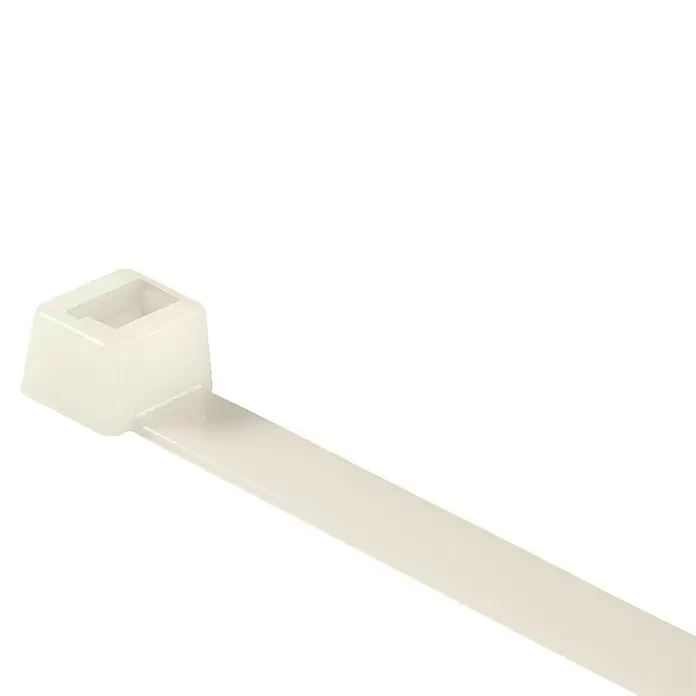HellermannTyton Kabelbinders - l x b: 100 x 2,5 mm, Wit, 100 st. - Close-up