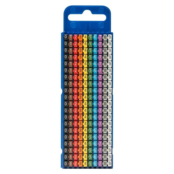 Ibelec Kabelmarkers WIC 1,5mm² tot 2,5mm - Bont - Vooraanzicht