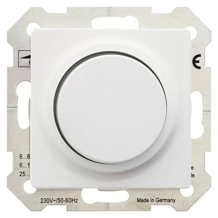 Siemens DELTA Viva Led-dimmer - Wit, Kunststof, Inbouw - Vooraanzicht