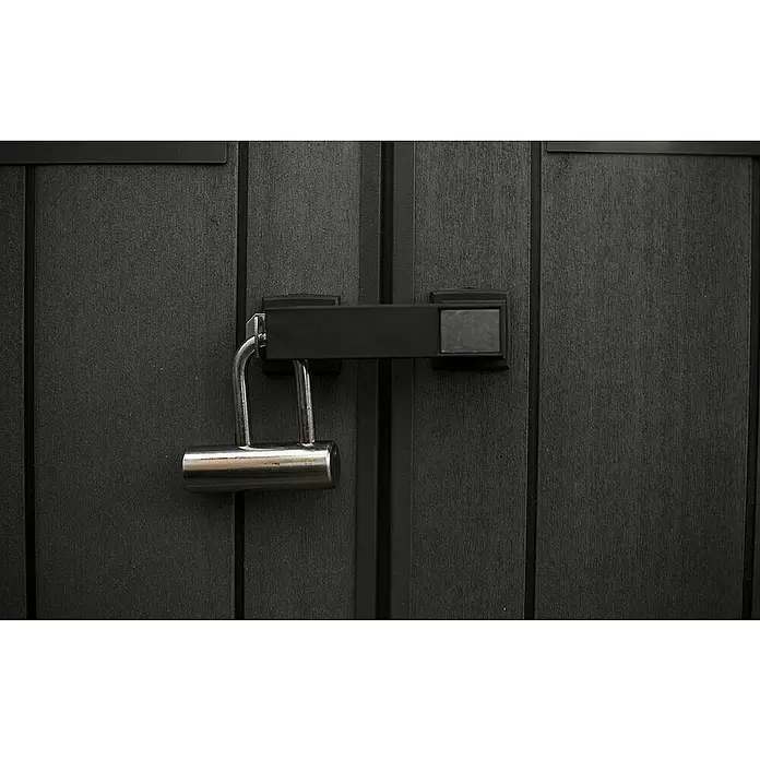 Keter Caseta para jardín Newton 7511 - 350 cm, 228 cm, Plástico, Gris - Primer plano