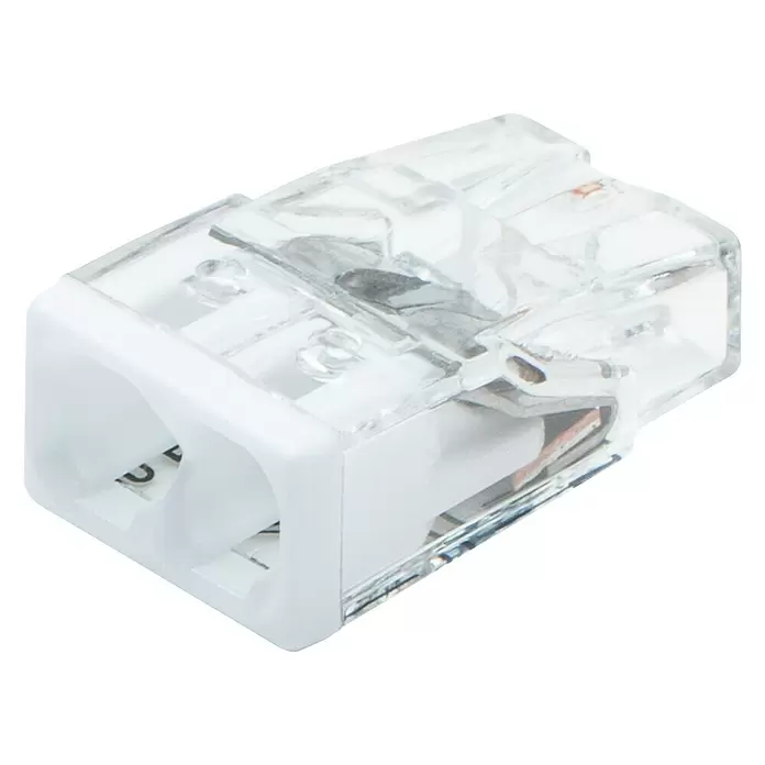 Wago Lasklem - 100 st., Aantal kabels: 2 st., 0,5 - 2,5 mm² - Diagonaal zicht