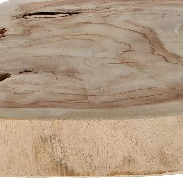 Baumscheibe - Teak, Unbehandelt, Durchmesser: 45 cm - 50 cm - Detailaufnahme