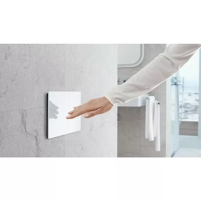 Geberit Betätigungsplatte Sigma 70 - Weiß, 2-Mengen-Spülung - Anwendungsbeispiel