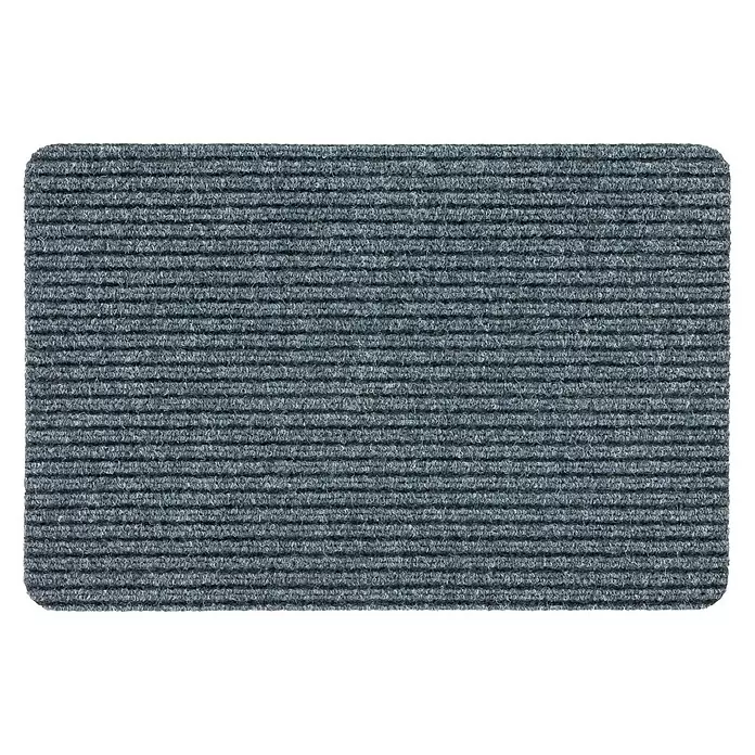 Astra Fußmatte Rib Line Sprint - 50 x 80 cm, Grau - Vorderansicht