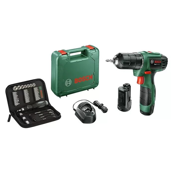 Bosch Akku-Bohrschrauber EasyDrill 1200 - 12 V, 1,5 Ah, 0 U/min - 1.650 U/min - Diagonale Ansicht