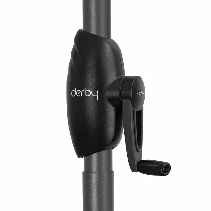 Derby Basic Lift Sonnenschirm Neo - Anthrazit, Durchmesser: 180 cm - Detailaufnahme