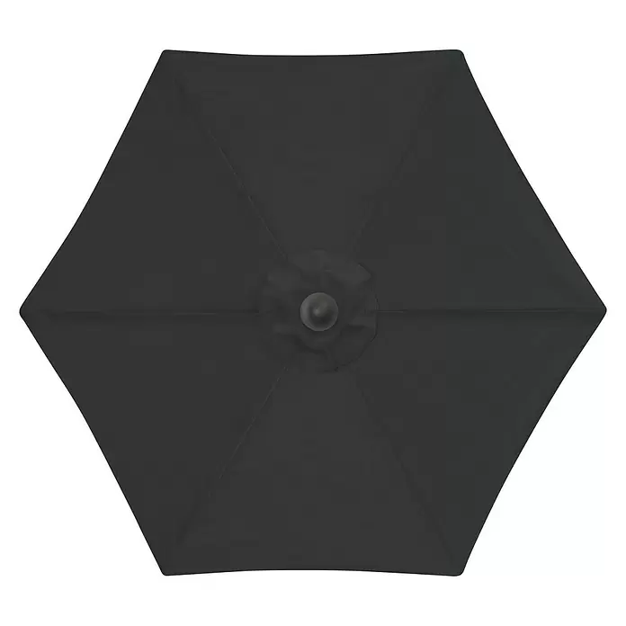 Derby Basic Lift Sonnenschirm Neo - Anthrazit, Durchmesser: 180 cm - Ansicht von oben