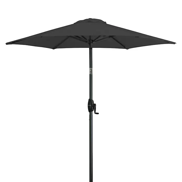 Derby Basic Lift Sonnenschirm Neo - Anthrazit, Durchmesser: 180 cm - Vorderansicht