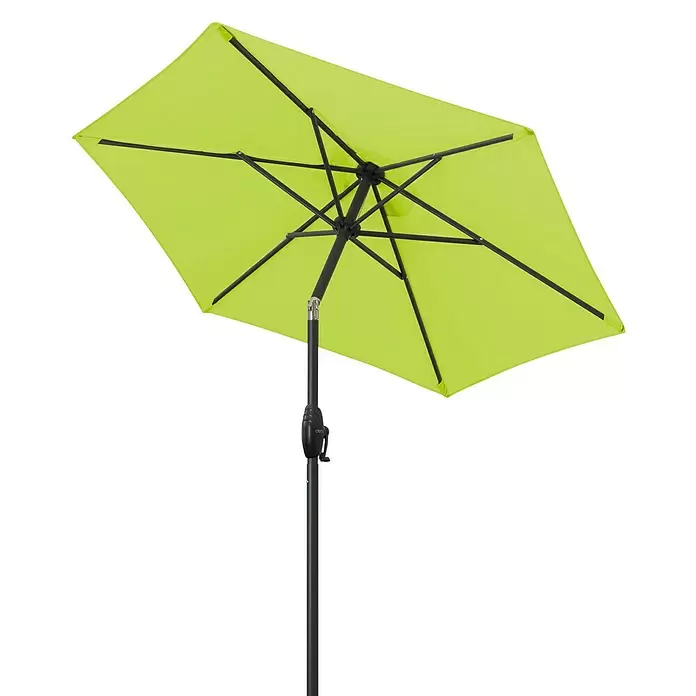 Derby Basic Lift Sonnenschirm Neo - Apfelgrün, Durchmesser: 180 cm - Diagonale Ansicht