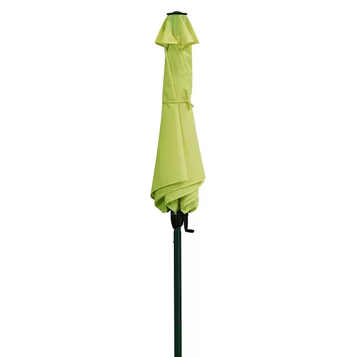 Derby Basic Lift Sonnenschirm Neo - Apfelgrün, Durchmesser: 180 cm - Vorderansicht
