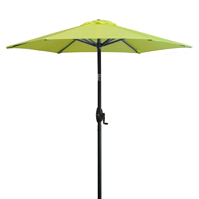 Derby Basic Lift Sonnenschirm Neo - Apfelgrün, Durchmesser: 180 cm - Vorderansicht