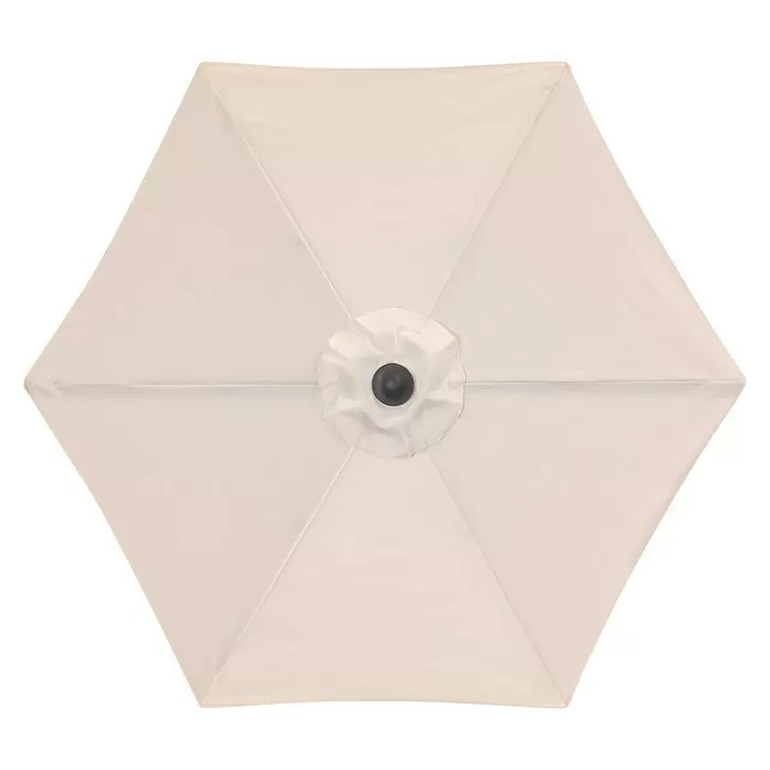 Derby Basic Lift Sonnenschirm Neo - Natur, Durchmesser: 180 cm - Ansicht von oben