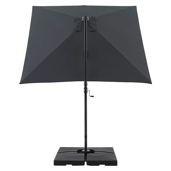 Derby Ravenna LED-Sonnenschirm AX - Anthrazit, L x B: 246 x 246 cm - Vorderansicht