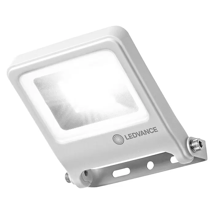 Ledvance LED-Strahler Endura Flood - Weiß, 10 W, IP65 - Diagonale Ansicht