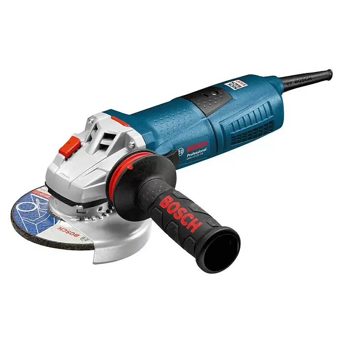 Bosch Professional Winkelschleifer GWS 13-125 CIE - 1.300 W, Durchmesser Scheibe: 125 mm, Leerlaufdrehzahl: 2.800 U/min - 11.500 U/min - Diagonale Ansicht