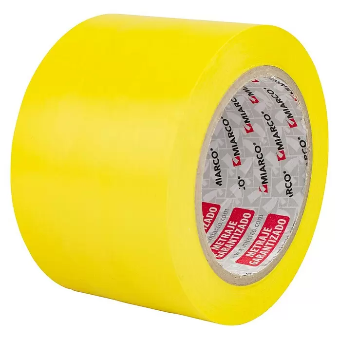 Cinta de señalización - L x An: 33 m x 7,5 cm, Amarillo - Vista angular