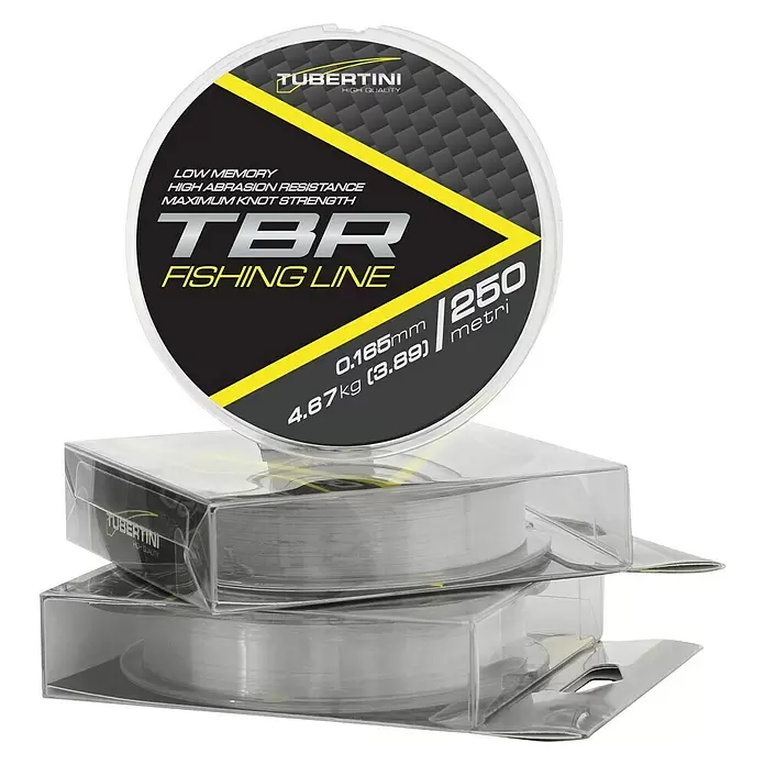Tubertini Hilo de pesca TBR - Ø x L: 0,17 mm x 250 m, Transparente - Vista angular