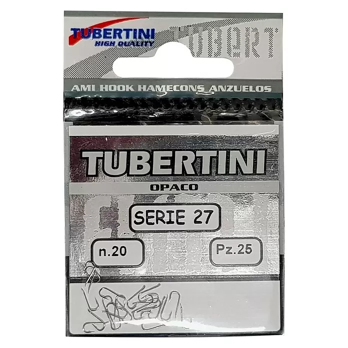 Tubertini Anzuelo de pesca Serie 27 - Tamaño gancho jig: 20 mm, 25 uds. - Vista frontal