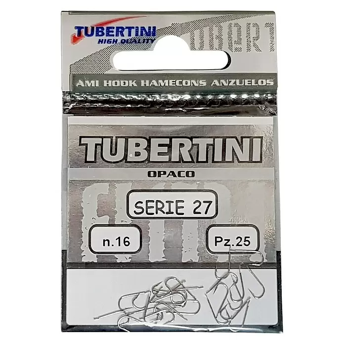 Tubertini Anzuelo de pesca Serie 27 - Tamaño gancho jig: 16 mm, 25 uds. - Vista frontal