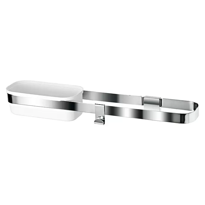 Camargue Cesta de baño Mina - An x Al: 60 x 8,5 cm, Blanco, Satinado - Vista angular
