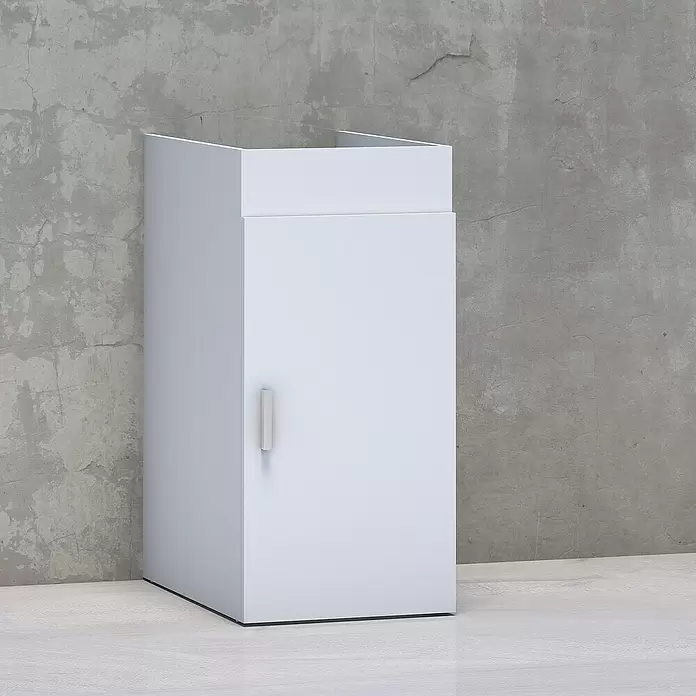 Mueble de lavabo Henares en kit - L x An x Al: 56 x 38 x 79 cm, Blanco - Foto ambiente