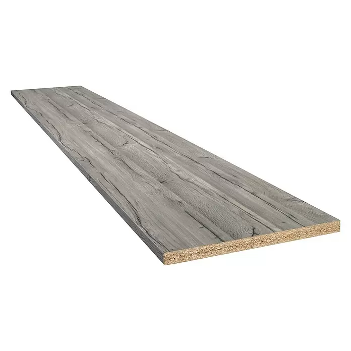 CUCINE Küchenarbeitsplatte nach Maß 4004 Rab Oak - Max. Zuschnittsmaß: 365 x 60 cm, Stärke: 3,8 cm - Diagonale Ansicht