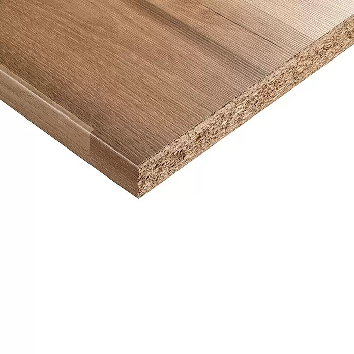 CUCINE Küchenarbeitsplatte nach Maß 4010 Block Board Oak - Max. Zuschnittsmaß: 365 x 60 cm, Stärke: 3,8 cm - Detailaufnahme