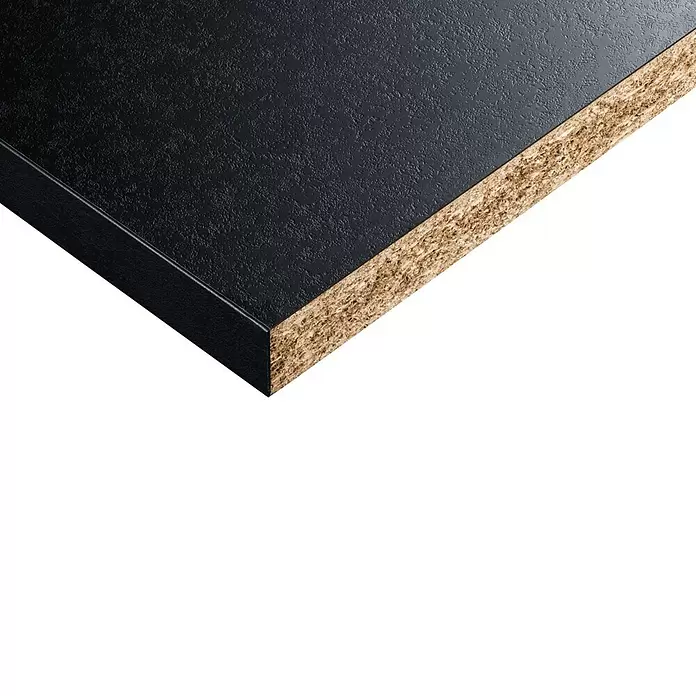 CUCINE Küchenarbeitsplatte nach Maß 901 Black RM - Max. Zuschnittsmaß: 365 x 63,5 cm, Stärke: 3,8 cm - Detailaufnahme