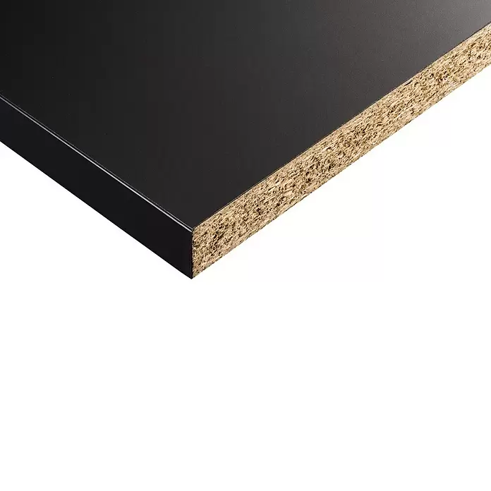 CUCINE Küchenarbeitsplatte nach Maß 901 Black no Fingerprint - Max. Zuschnittsmaß: 365 x 90 cm, Stärke: 3,8 cm - Detailaufnahme