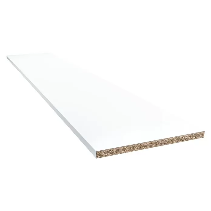 CUCINE Küchenarbeitsplatte nach Maß 9417 Snow White - Max. Zuschnittsmaß: 365 x 63,5 cm, Stärke: 3,8 cm - Diagonale Ansicht