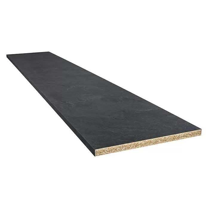 CUCINE Küchenarbeitsplatte nach Maß 3556 Waldeck Slate - Max. Zuschnittsmaß: 365 x 63,5 cm, Stärke: 3,8 cm - Diagonale Ansicht