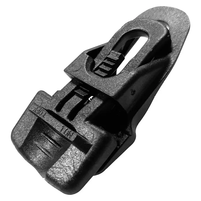 Clips Holdon Midi - 4 Stk., Schwarz - Diagonale Ansicht