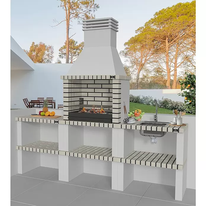Mesa modular para barbacoa Alvor - L x An x Al: 81 x 47 x 86 cm - Foto ambiente