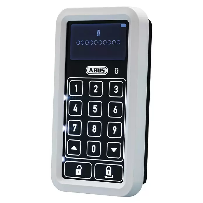 Abus HomeTec Pro Funk-Tastatur CFT 3100W - L x B x H: 29 x 78 x 142 mm, Passend für: Abus HomeTec Pro Funk-Türschlossantrieb CFA3100, Weiß - Vorderansicht