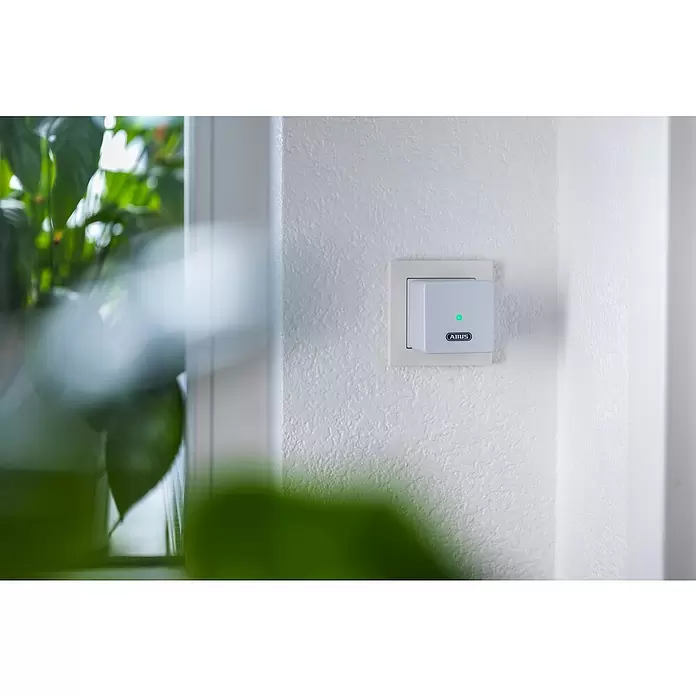 Abus HomeTec Pro WiFi-Bridge CFW3100 W - Passend für: Abus HomeTec Pro Funk-Türschlossantrieb CFA3100, Weiß - Anwendungsbeispiel