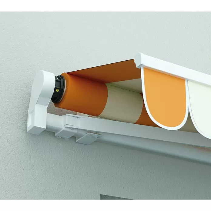 Schellenberg Markisenmotor Standard 40 - Länge: 545 mm, Max. Drehmoment: 40 Nm, Geeignet für: Offene Gelenkarm-Markisen - Detailaufnahme