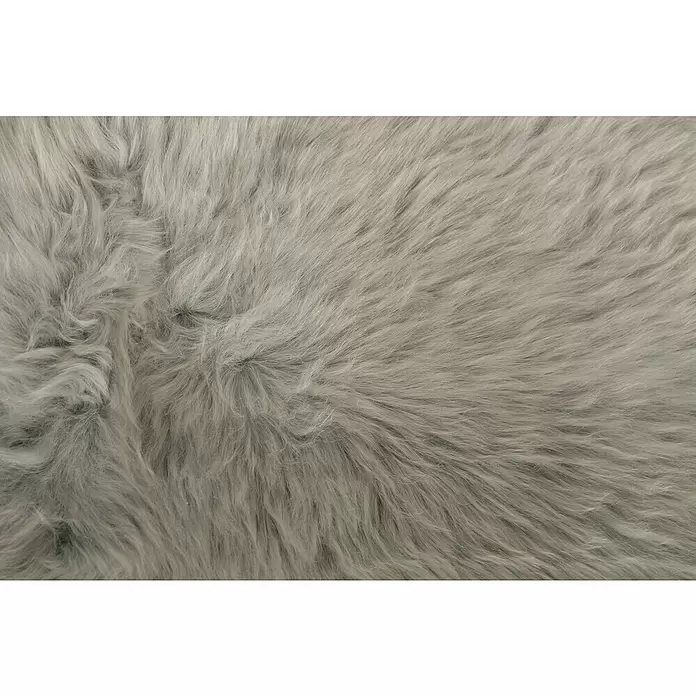 Esbeco Deko-Schaffell - Grau, 80 x 50 cm, 100 % Echtfell - Detailaufnahme