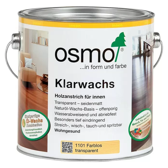 Osmo Klarwachs - 2,5 l, Farblos - Vorderansicht