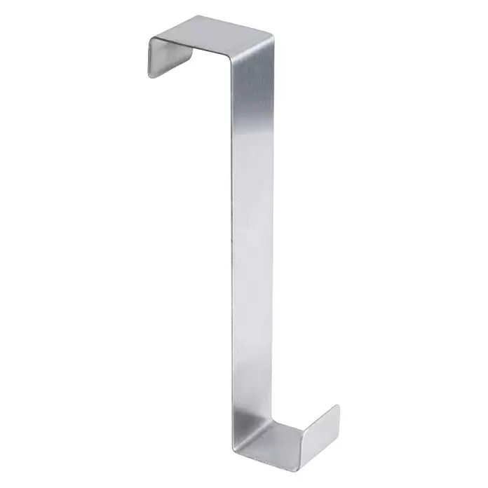 Türhaken Edelstahl satiniert - B x H: 18 x 100 mm, Traglast: 4 kg - Diagonale Ansicht