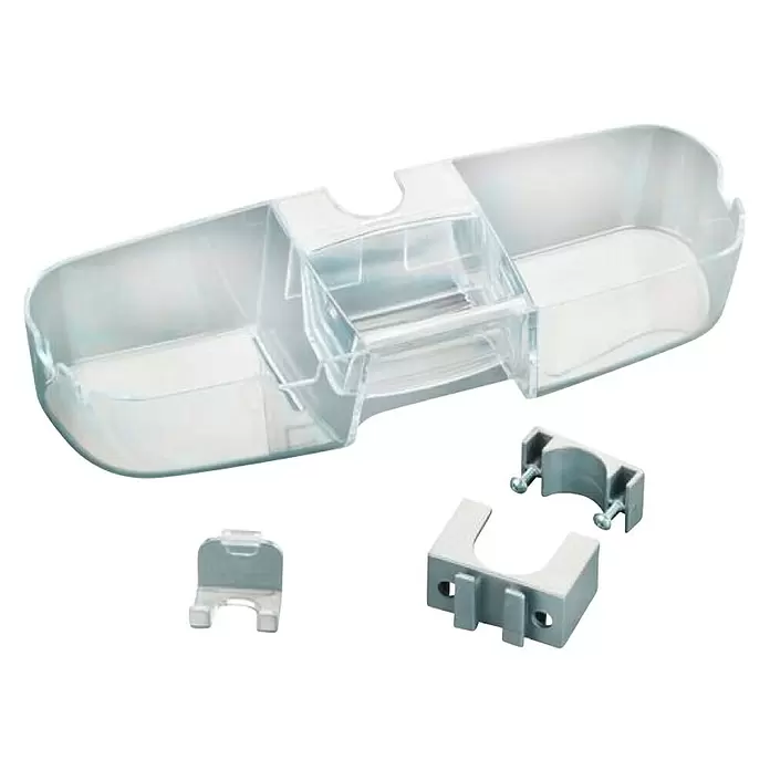 Wenko Polica za tuš - D x Š x V: 36 x 12 x 7,5 cm, Plastika - Dijagonalni pogled