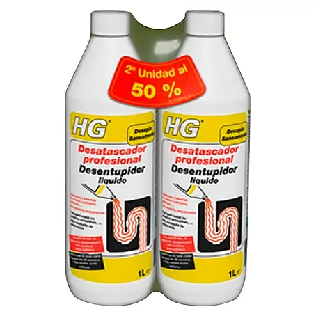HG  Desatascador líquido Pack profesional 2a unidad al 50%