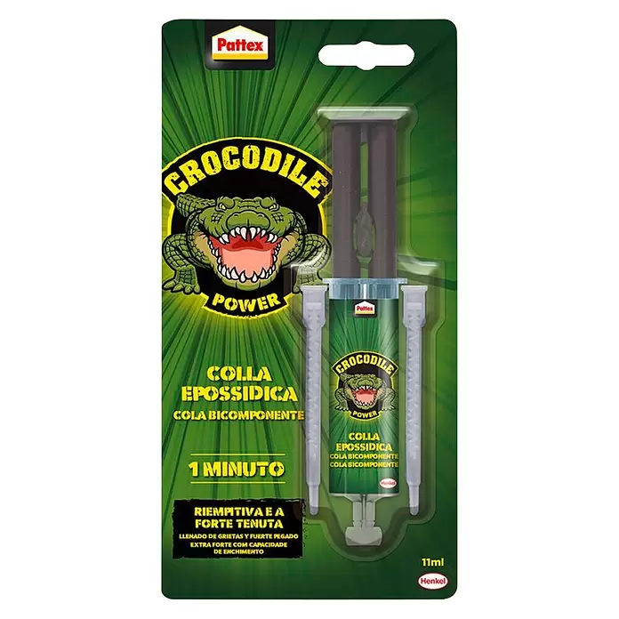 Pattex Crocodile Adhesivo bicomponente epoxy - 11 ml - Vista frontal