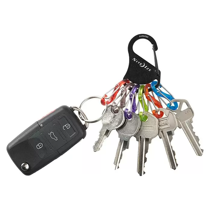 Nite Ize Mosquetón KeyRack - L x An: 12 x 2 mm - Vista frontal