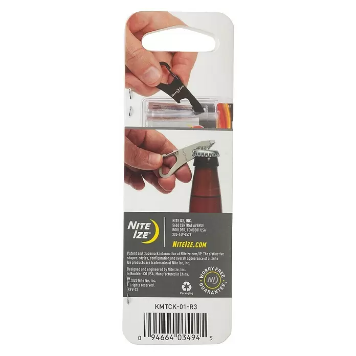 Nite Ize Multi-Tool DoohicKey ClipKey - Schwarz - Rückansicht
