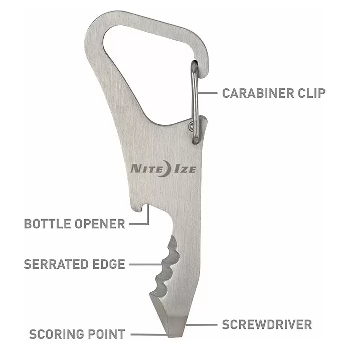 Nite Ize Multi-Tool DoohicKey ClipKey - Silber - Skizze