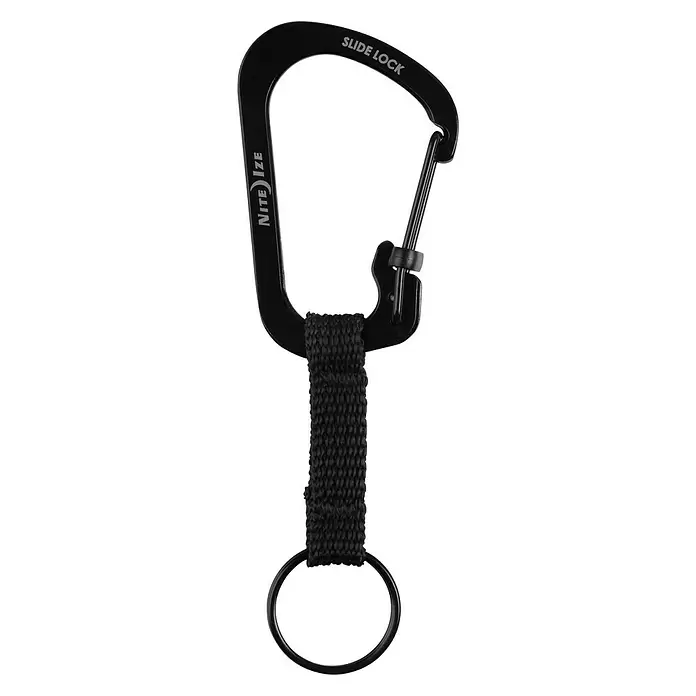 Nite Ize Karabinerhaken Slidelock Key Ring - Edelstahl, Schwarz - Anwendungsbeispiel
