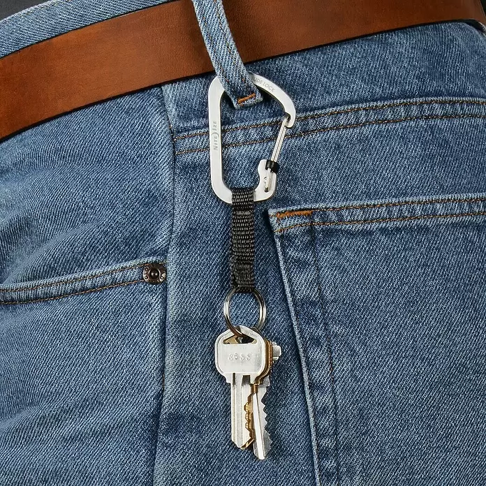 Nite Ize Karabinerhaken Slidelock Key Ring - Edelstahl, Silber - Anwendungsbeispiel