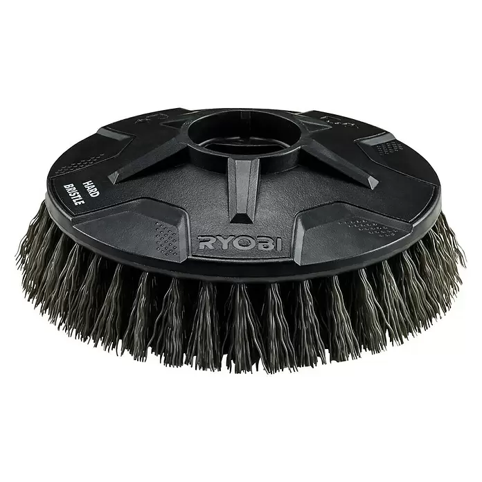 Ryobi Cepillo de lavado RAKSCRUBH - Diámetro: 15 cm, Cerdas rígidas - Vista angular