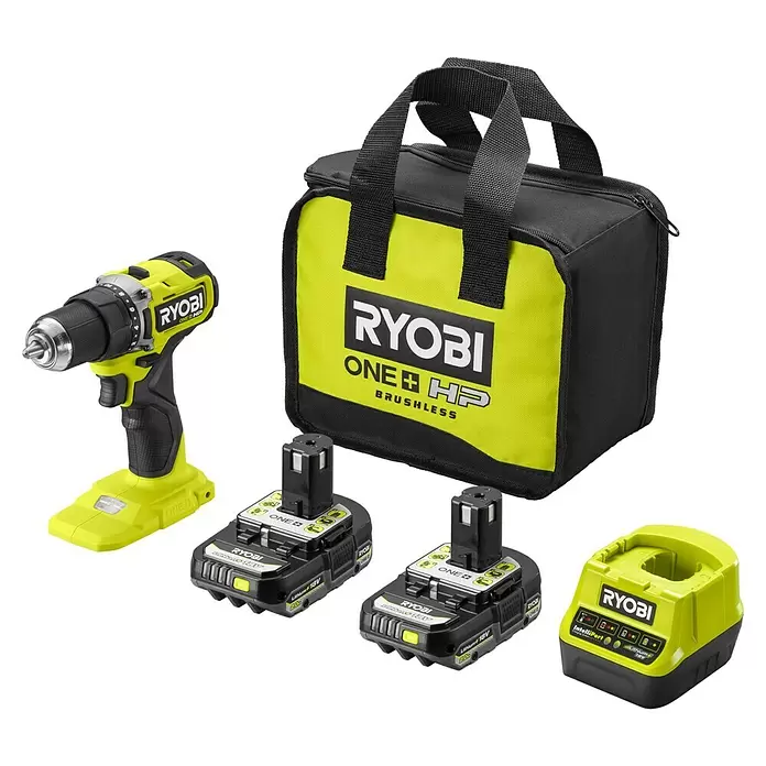 Ryobi ONE+HP Boormachine RDD18C-0 - Onbelast toerental: 0 tpm - 1.700 tpm, 18 V, Excl. accu, Aantal slagen: 0 - 1.700 tpm - Diagonaal zicht