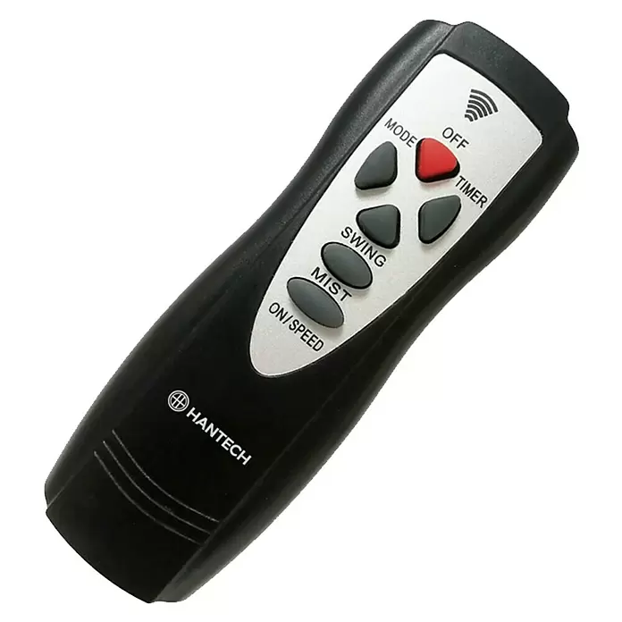 PR Klima Ventilador de pie con nebulizador - Negro, Altura: 126 cm, 100 W, 3.120 m³/h - Vista frontal